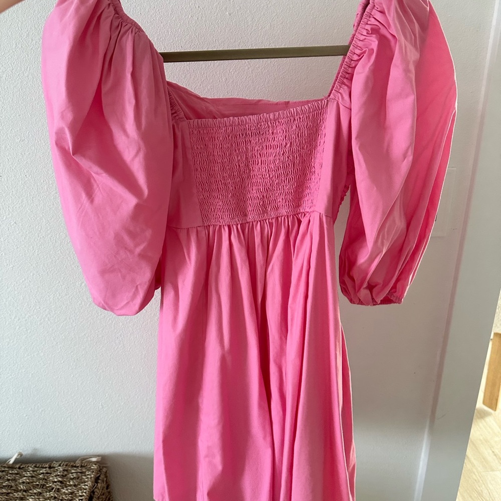 Abercrombie & Fitch Pink Puff Sleeve dress